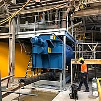 Industrial plant install onsite