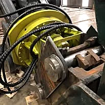 Heavy machinery winch repair